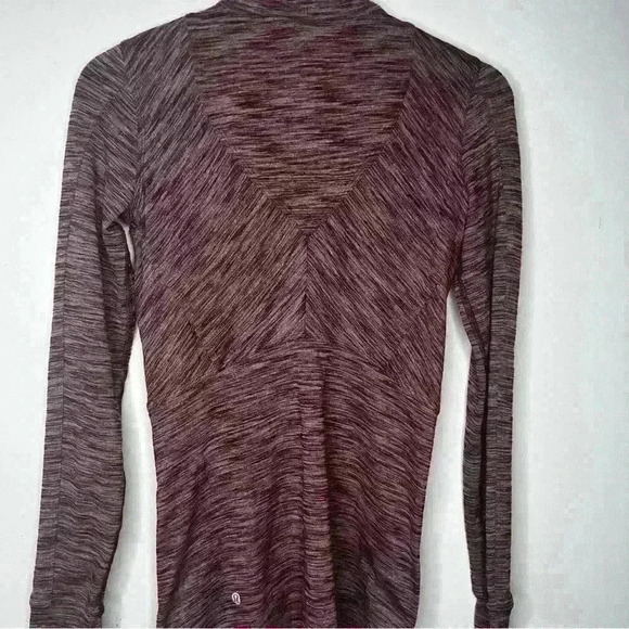 Lululemon Kanto Catch Me Half Zip Heathered Bordeaux Drama Pullover - Picture 6 of 10